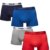 Puma Herren Boxer Basic Unterhosen 4er Pack in verschiedenen Farben 521015001 (true blue (420)/red-grey (072), L) -